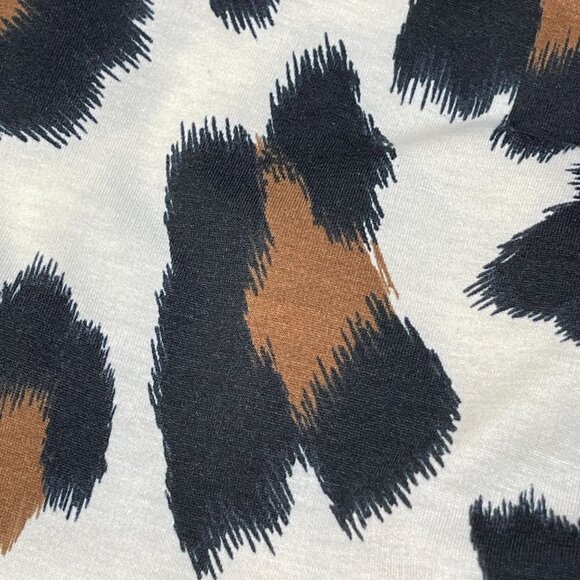 New Find Me Plus Curvy Leopard Faux Wrap Dress V-Neck Long Sleeve Size 3XL - Picture 6 of 7